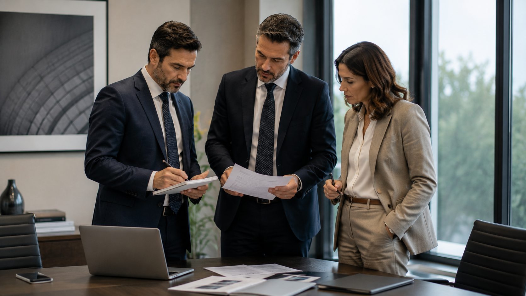 Professionisti del credito che si confrontano